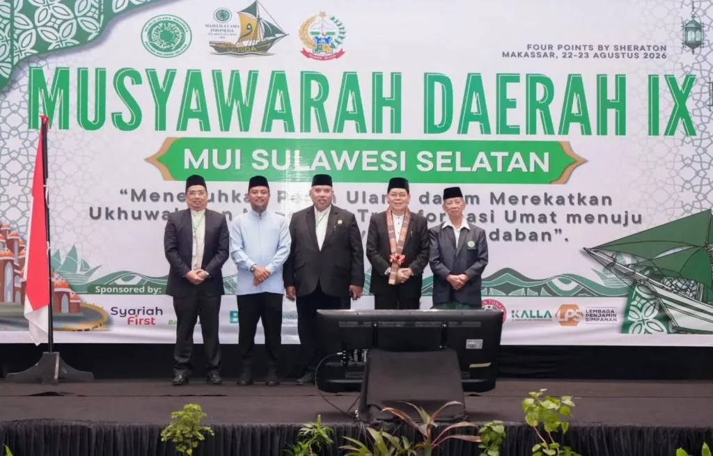 Gubernur Sulsel Andi Sudirman Sulaiman Hadiri Musda IX MUI Sulsel 2026, Tekankan Sinergi Ulama dan Pemerintah