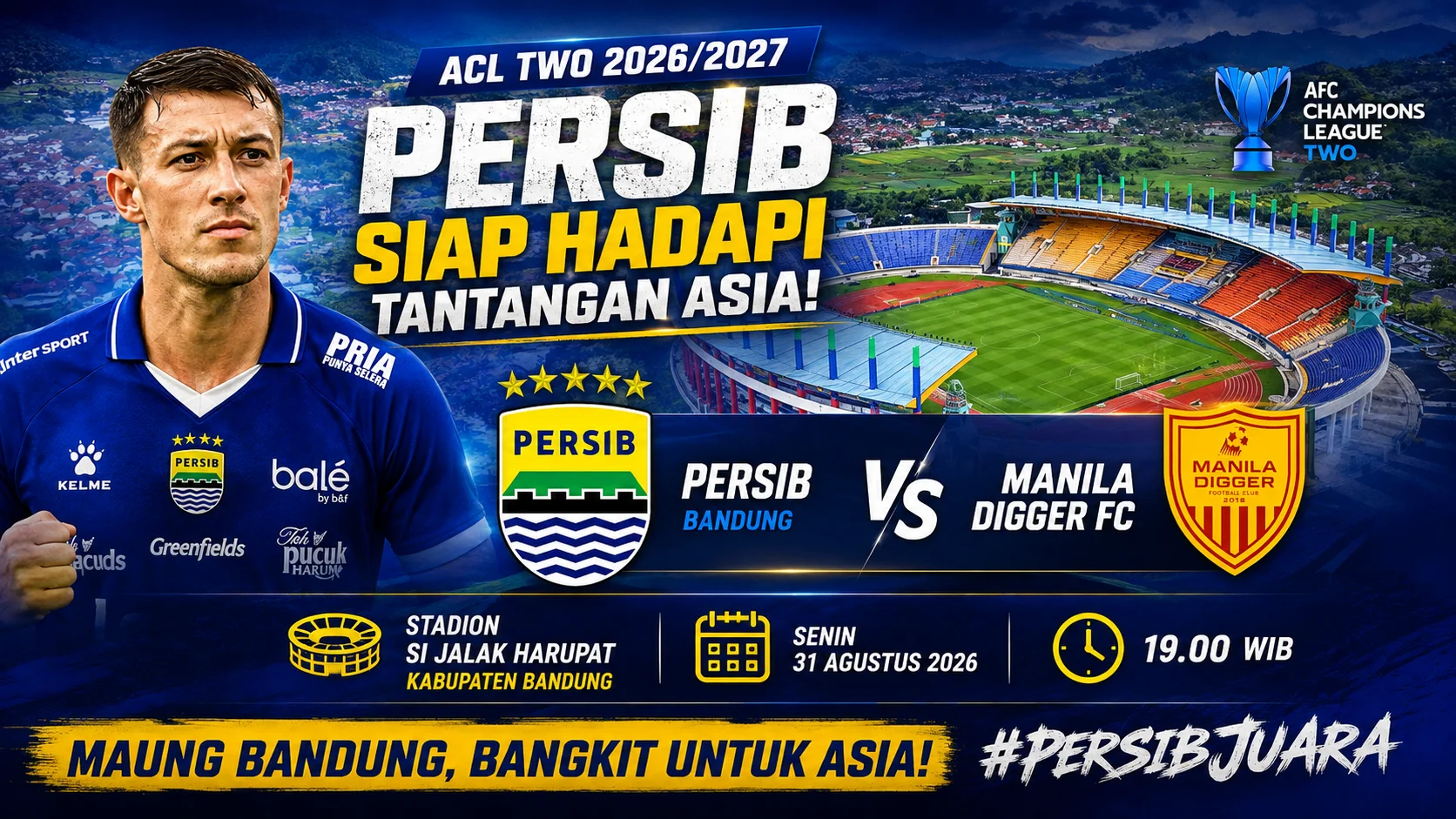 Persib vs Manila Digger: Laga Hidup Mati ACL Two